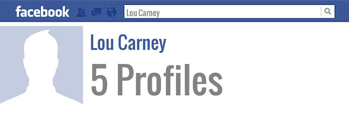 Lou Carney facebook profiles