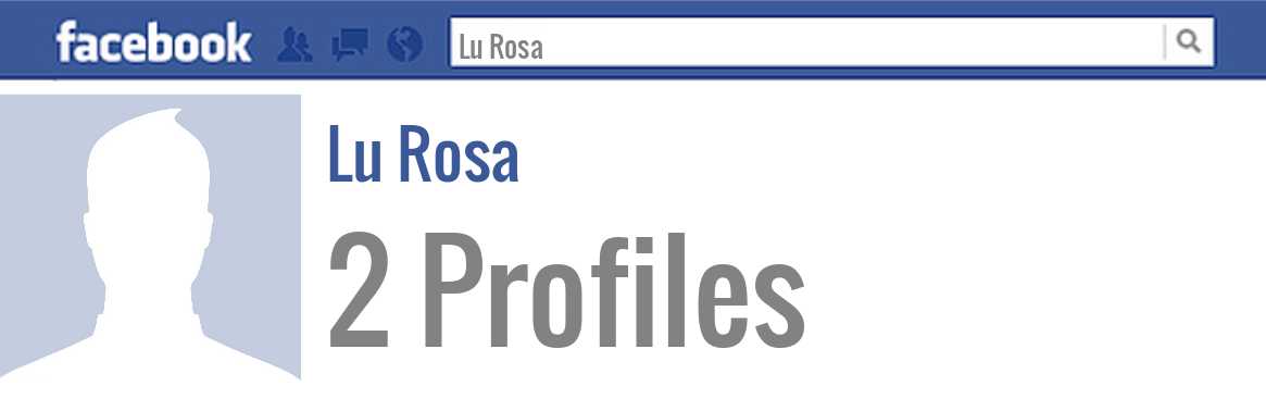 Lu Rosa facebook profiles