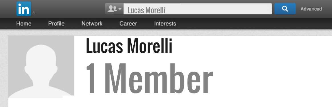 Lucas Morelli linkedin profile