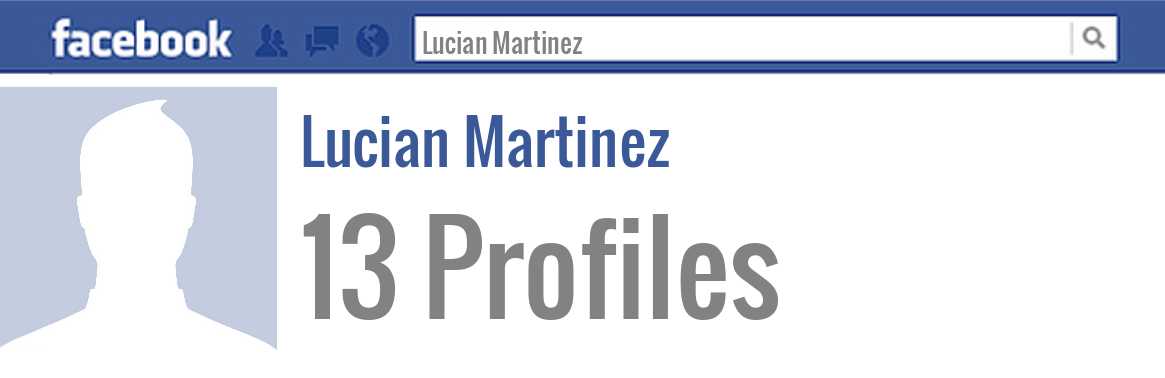 Lucian Martinez facebook profiles