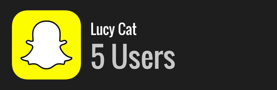 Lucy cat snapchat Snapchat led
