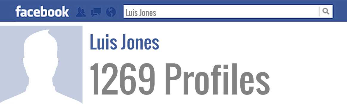 Luis Jones facebook profiles