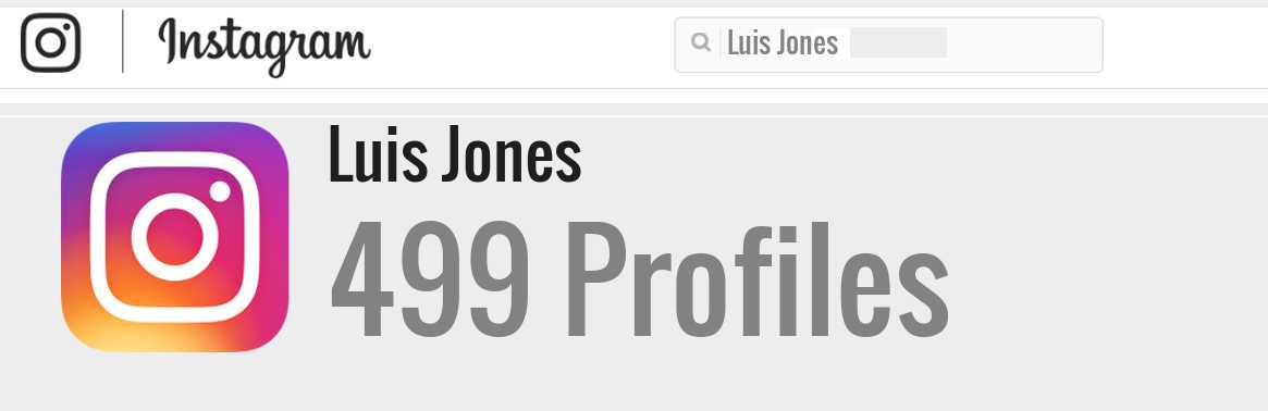 Luis Jones instagram account