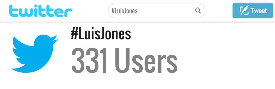 Luis Jones twitter account
