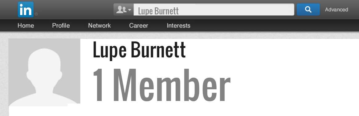 Lupe Burnett linkedin profile