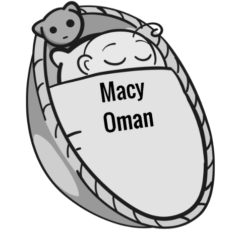 Macy Oman sleeping baby