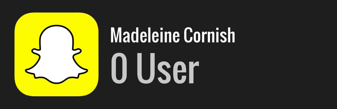 Madeleine Cornish snapchat