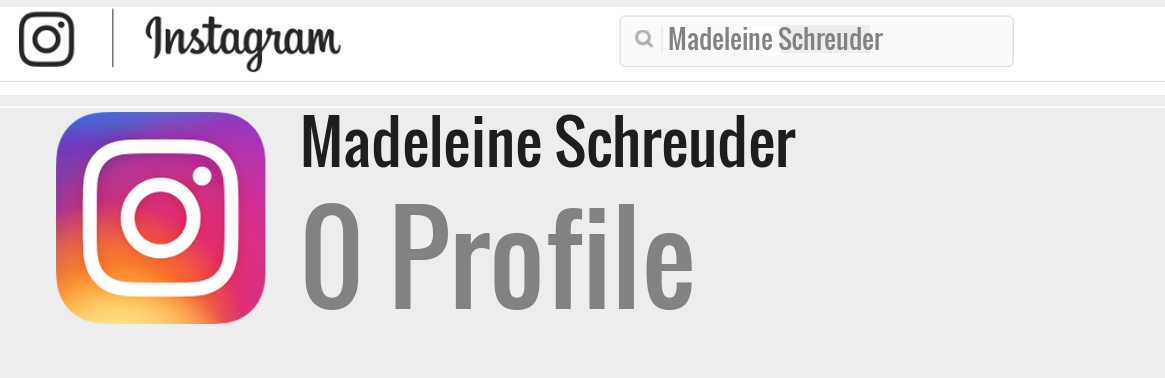 Madeleine Schreuder instagram account