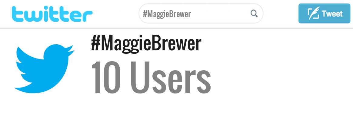 Maggie Brewer twitter account