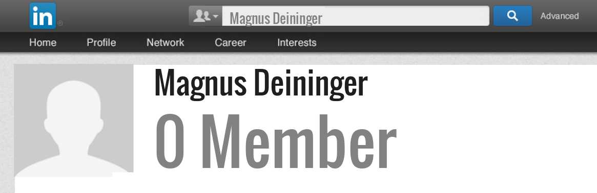 Magnus Deininger linkedin profile