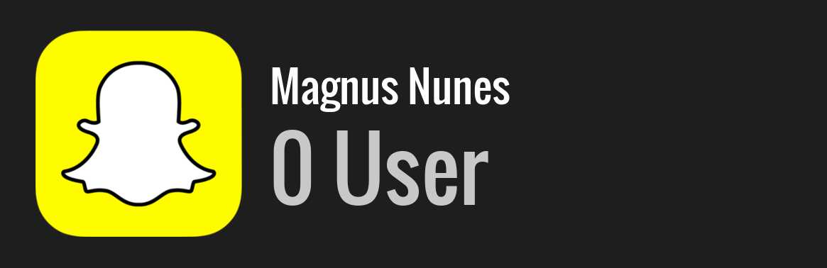 Magnus Nunes snapchat
