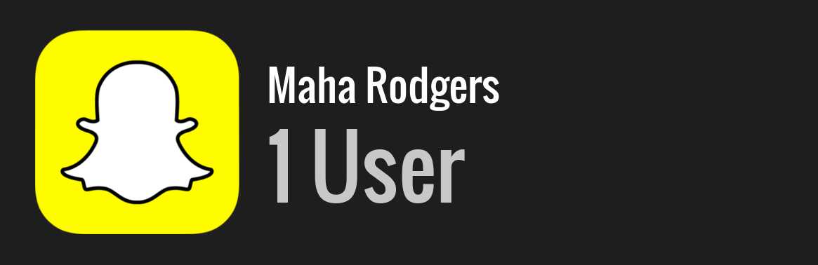 Maha Rodgers snapchat