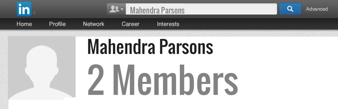 Mahendra Parsons linkedin profile
