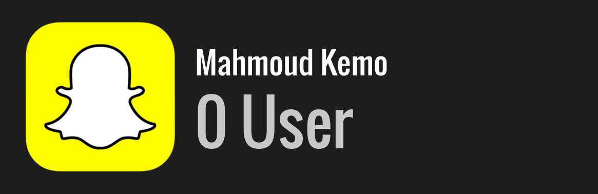 Mahmoud Kemo snapchat