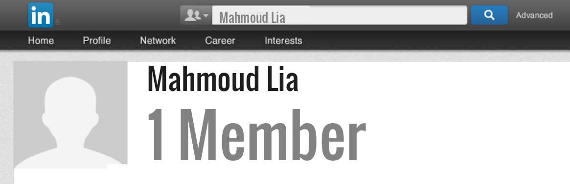 Mahmoud Lia linkedin profile