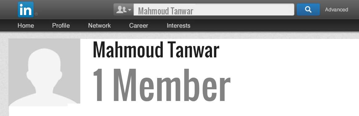 Mahmoud Tanwar linkedin profile