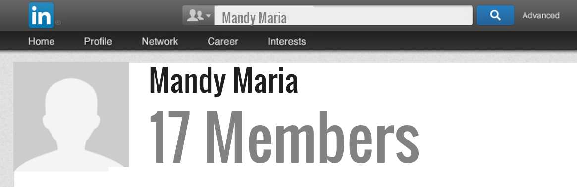 Mandy Maria linkedin profile