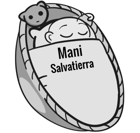 Mani Salvatierra sleeping baby