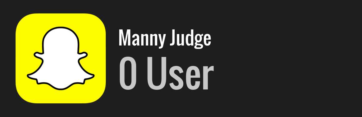Manny Judge snapchat