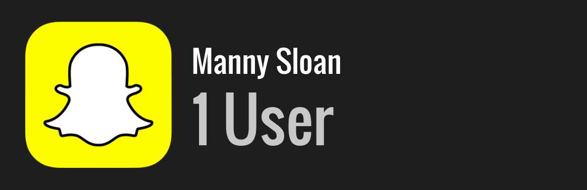 Manny Sloan snapchat