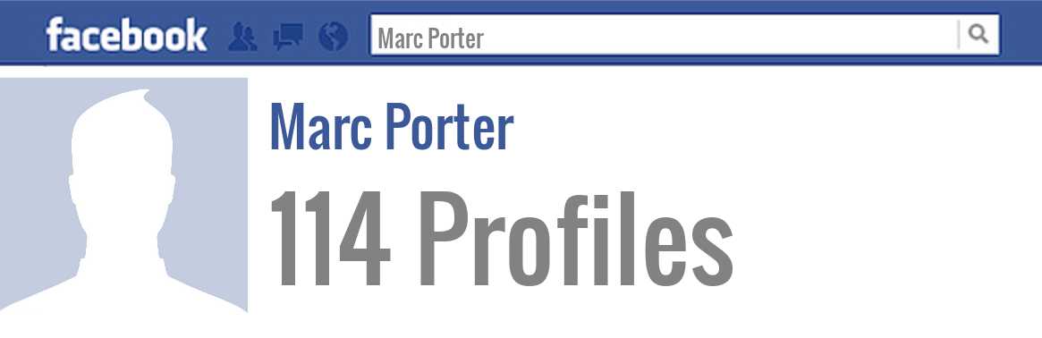 Marc Porter facebook profiles