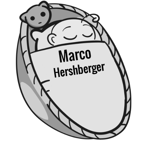 Marco Hershberger sleeping baby