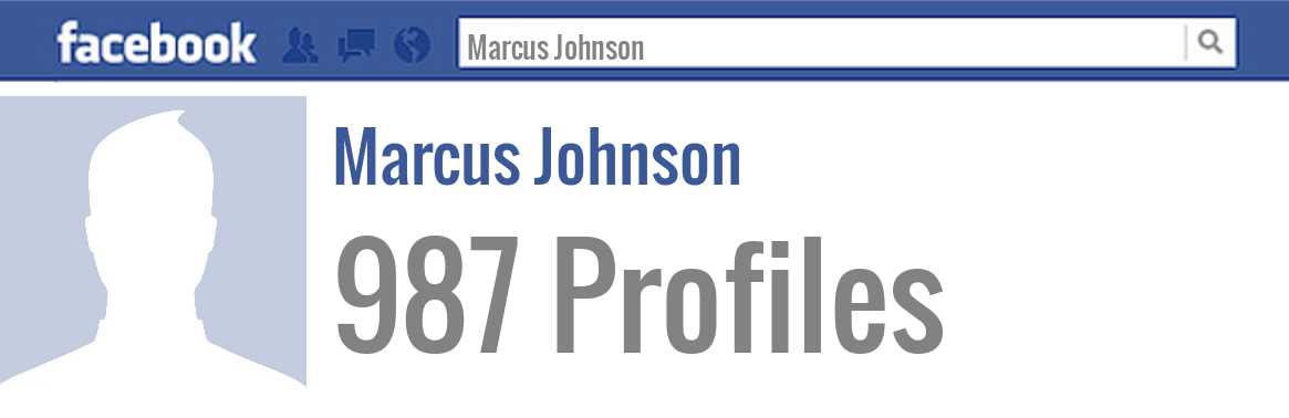 Marcus Johnson facebook profiles