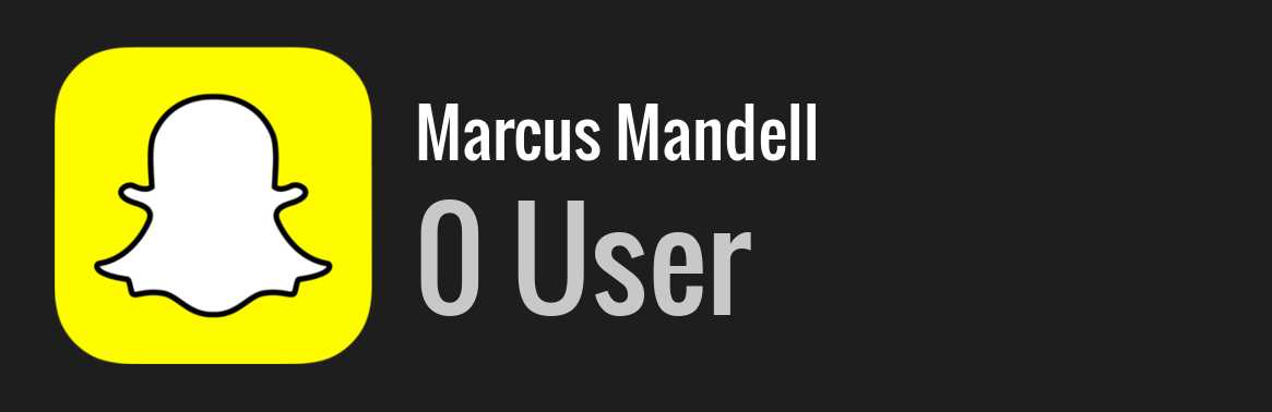 Marcus Mandell snapchat