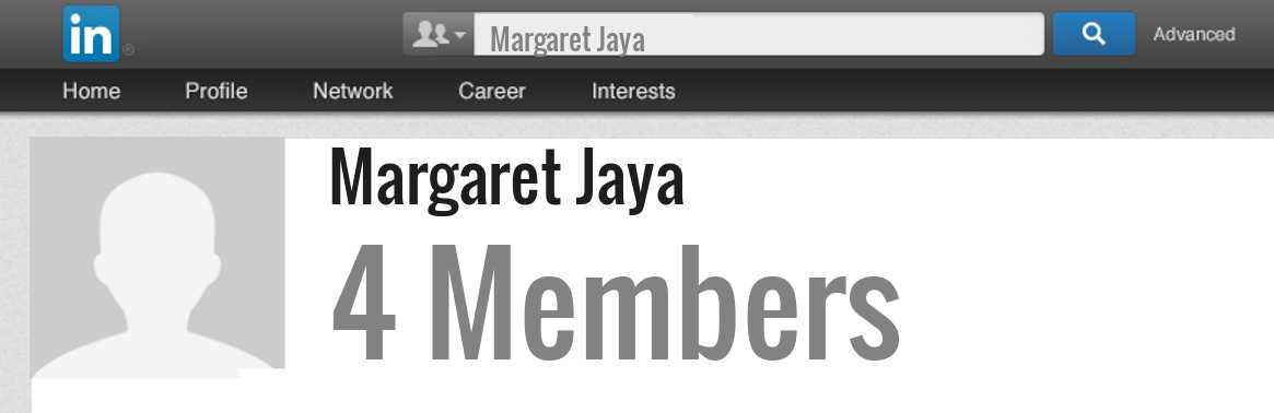Margaret Jaya linkedin profile