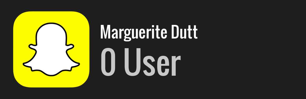 Marguerite Dutt snapchat