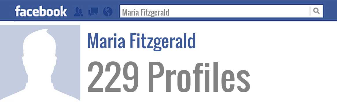 Maria Fitzgerald facebook profiles
