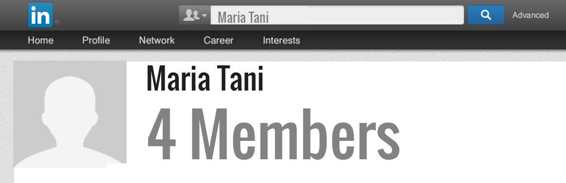 Maria Tani linkedin profile