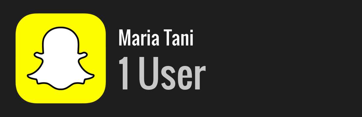 Maria Tani snapchat