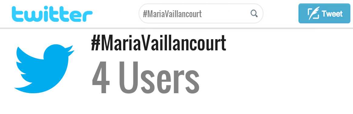 Maria Vaillancourt twitter account