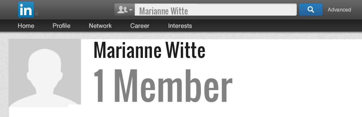 Marianne Witte linkedin profile