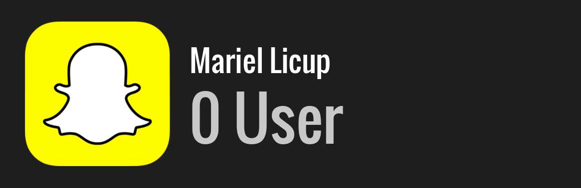 Mariel Licup snapchat