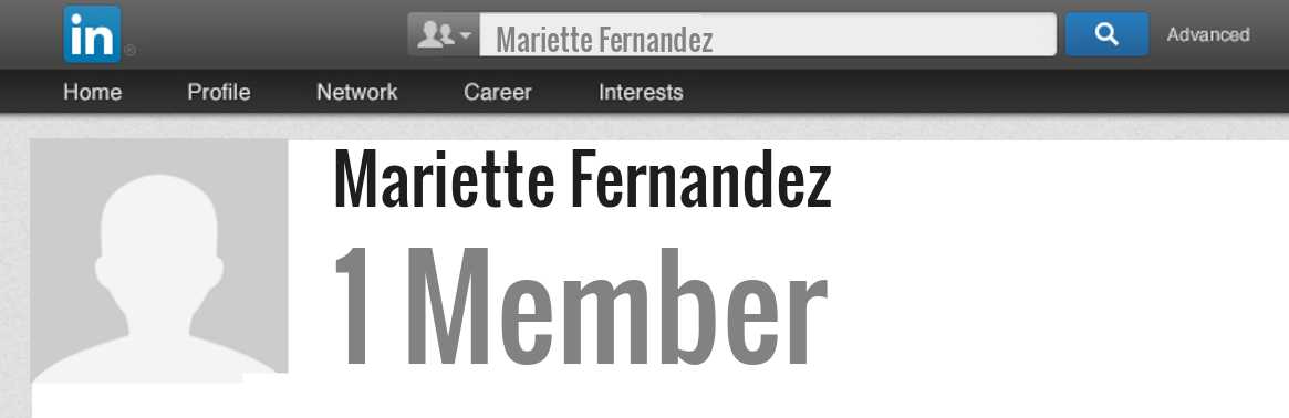 Mariette Fernandez linkedin profile