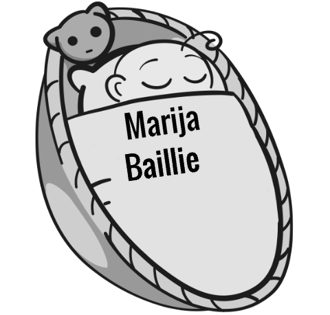 Marija Baillie sleeping baby