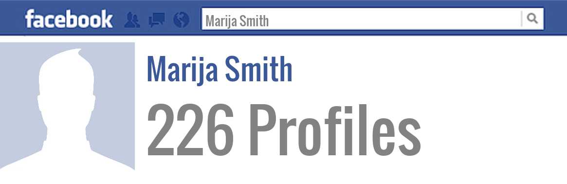 Marija Smith facebook profiles