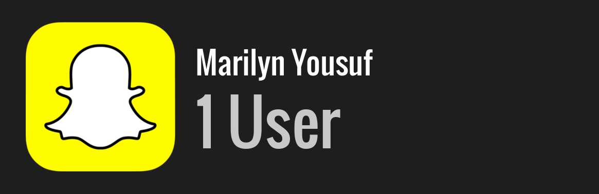 Marilyn Yousuf snapchat