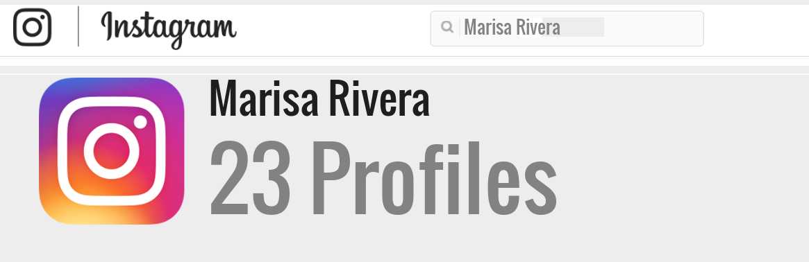 Marisa Rivera instagram account