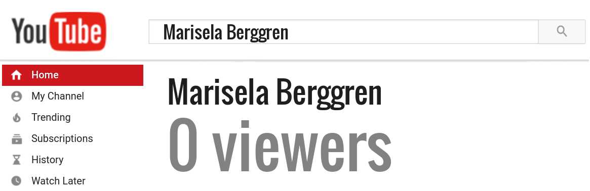 Marisela Berggren youtube subscribers