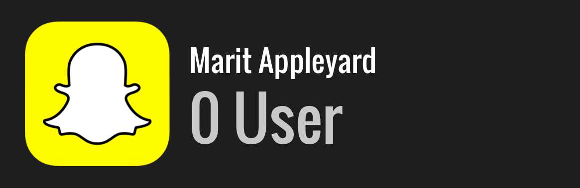 Marit Appleyard snapchat
