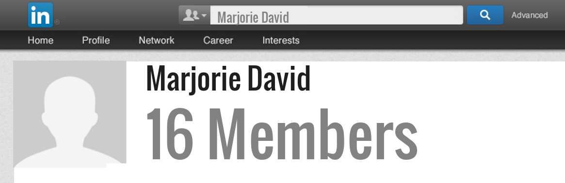 Marjorie David linkedin profile