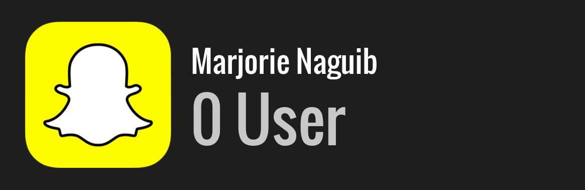 Marjorie Naguib snapchat