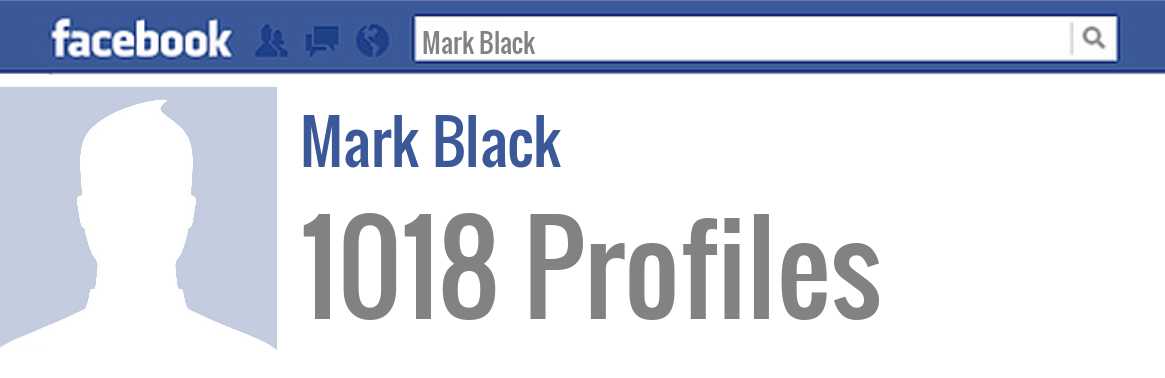 Mark Black facebook profiles
