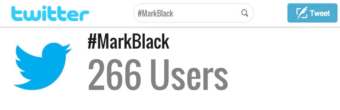 Mark Black twitter account