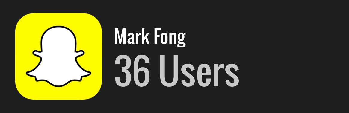 Mark Fong snapchat