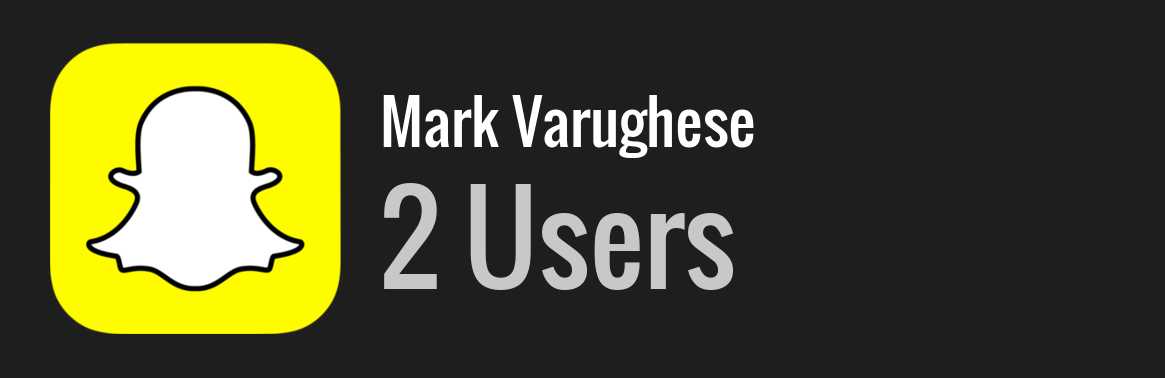 Mark Varughese snapchat