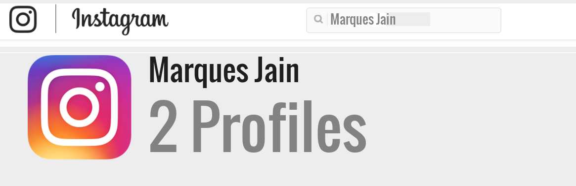 Marques Jain instagram account